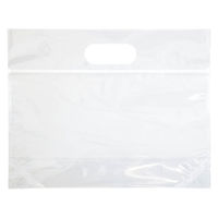 ヘッズ 無地ジップ付バッグーＳＷ（３０枚） M-ZSW 1セット(1袋(30枚入)×25)