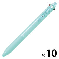 パイロット 多機能ボールペン アクロボール3+1 極細 ミントグリーン軸 BKHAB-50EF-MG 1セット（1本×10）