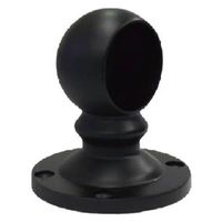 フジテック・ジャパン ブラックブラケット Φ１６mm止 ゲンコ黒 ダイカストブラケット黒 1個（直送品）