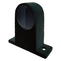 フジテックジャパン Ａ型ブラケット Φ２５mm止ブラック パイプ支持金物ブラケット 黒 1箱(10個入)（直送品）