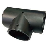 フジテックジャパン ＤＣチーズ（ネジ付）Φ３２mmブラック パイプ継手黒 ジョイント継ぎ手黒 Ｔ字黒 1箱(6個入)（直送品）