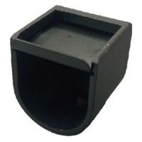 フジテックジャパン Ｕ型ソケット Φ１９mmブラック Ｄ型ソケット黒 1箱(40個入)（直送品）