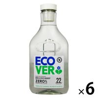 エコベール ゼロ おしゃれ着用洗剤 デリケートウォッシュ（無香料・無着色） 本体 1000mL 1セット（1個×6） 衣料用洗剤 ECOVER