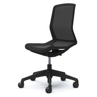 【設置込】オカムラ シナーラ ノーマル（ナイロン）キャスター 肘無 ブラック CD76JE F2X1 1脚（直送品）