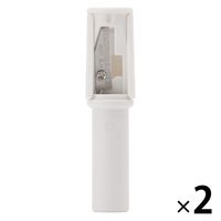 無印良品 木軸ペンシル用削り器 （新）リップライナー・アイブロウ・アイライナー用 1セット（1個×2） 良品計画