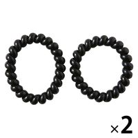 無印良品 スプリングゴム 黒 ２個入 1セット（1袋（2個入）×2） 良品計画