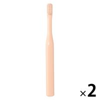 無印良品 ポリプロピレンこども用歯ブラシ サーモンピンク 全長１３５ｍｍ 1セット（1本×2） 良品計画