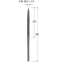 日本精密機械工作 リューター レシプロ/ファイルユニット用ヤスリ P3502 1袋(1本) 689-6202（直送品）
