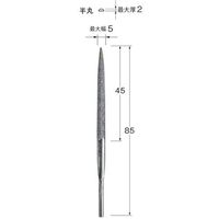 日本精密機械工作 リューター レシプロ/ファイルユニット用コーティングヤスリ P3204 1袋(1本) 689-6200（直送品）