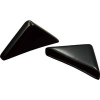 岩田製作所 IWATA 保護キャップ コーナー用 (100個入) 黒 HLDPC25X50-B 1袋(100個) 688-0473（直送品）