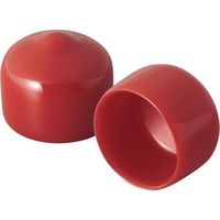 岩田製作所 IWATA 保護キャップ 丸 (10個入) 赤 HLRE65-2-P 1袋(10個) 687-7295（直送品）