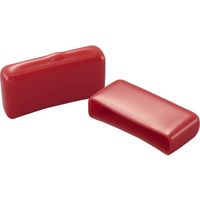 岩田製作所 IWATA 保護キャップ フラットバー用 (10個入) 赤 HLREF12X38-P 1袋(10個) 687-8898（直送品）