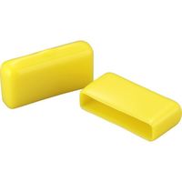 岩田製作所 IWATA 保護キャップ フラットバー用 (10個入) 黄 HLYEF3X25-P 1袋(10個) 688-3812（直送品）