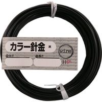 ダイドーハント DAIDОHANT カラー針金 黒 「太さ」#14(2.0mm)×「長さ」20m 10155926 1セット(5巻)（直送品）