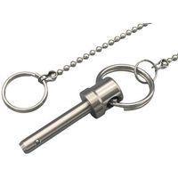 東京パーツセンター ラクテム ボールロックピン 脱落防止チェーン付 φ5ー30 LPSSC5-30 1個 689-3524（直送品）