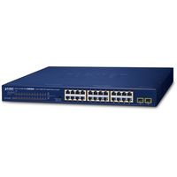 PLANET TechnologyCorporation PoE+ギガビットイーサネットスイッチSFPポート付 GSW-2620HP 1個（直送品）