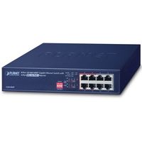 PLANET TechnologyCorporation PoE+ギガビットイーサネットスイッチ GSD-804P 1個 685-6968（直送品）