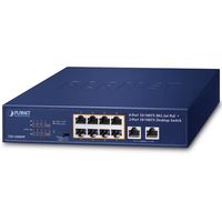 PLANET TechnologyCorporation PoE+ファストイーサネットスイッチ FSD-1008HP 1個 685-7045（直送品）