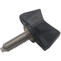 東京パーツセンター ラクテム ナイロン蝶ネジ 黒 M4ー16 樹脂パッド付 BSSPB4-16 1個 680-1271（直送品）