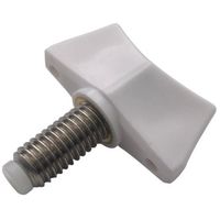 東京パーツセンター ラクテム ナイロン蝶ネジ 白 M8ー16 樹脂パッド付 BSSPW8-16 1個 679-9765（直送品）