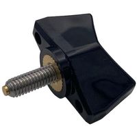 東京パーツセンター ラクテム ナイロン蝶ネジ 黒 M3ー8 真鍮パッド付 BSSCB3-8 1個 680-1259（直送品）