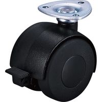 ユーエイ ユーエイキャスター(事務機器向け) 自在車 プレート式 PーGS型(シングルストッパー付) Pー50HGS 1セット(5台)（直送品）