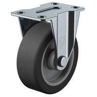 ユーエイ ユーエイキャスター(軽荷重) 固定車 プレート式 GR型 GRー75EL 1セット(7台)（直送品）