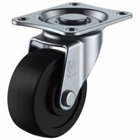 ユーエイ ユーエイキャスター(軽荷重) 自在車(ダブルベアリング) プレート式 LG型 LGー50N 1セット(10台)（直送品）