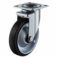 ユーエイ ユーエイキャスター(中荷重) 自在車(ダブルベアリング) プレート式 RJ2型 RJ2ー150NWR 1セット(2台)（直送品）