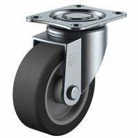 ユーエイ ユーエイキャスター(軽荷重) 自在車(ダブルベアリング) プレート式 SG型 SGー75NR 1セット(4台)（直送品）