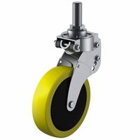 ユーエイキャスター(クッションキャスター) 自在車(ラジアルベアリング) ねじ込み式 SKYーT型 SKYーT100SUEー1ーM16ー40（直送品）