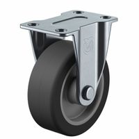 ユーエイ ユーエイキャスター(軽荷重) 固定車 プレート式 SR型 SRー75UHF 1セット(3台)（直送品）