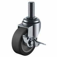 ユーエイキャスター(軽荷重) 自在車(ダブルベアリング) ねじ込み式 STーS型(シングルストッパー付) STー65RHSーW3/4ー40（直送品）