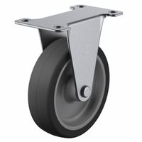 ユーエイ ユーエイキャスター(ステンレス仕様) 固定車 プレート式 SUSーER型 SUSーERー100UR 1セット(2台)（直送品）