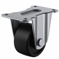 ユーエイ ユーエイキャスター(ステンレス仕様) 固定車 プレート式 SUSーHR型 SUSーHRー75GNB 1台（直送品）