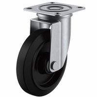 ユーエイ ユーエイキャスター(ステンレス仕様) 自在車(ダブルベアリング) プレート式 SUSーJ2型 SUSーNJ2ー130 1台（直送品）