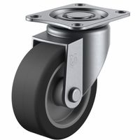 ユーエイキャスター(ステンレス仕様) 自在車(ダブルベアリング) プレート式 SUSーSG型 SUSーSGー65N 1セット(2台)（直送品）