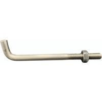 HI―LEAD L型アンカーボルト ナット付 ステンレス M24X300L 曲げ長さ85 ねじ長さ70 LABN24X300-SUS（直送品）