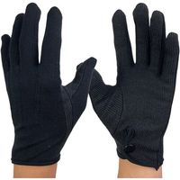 ウインセス WINCESS 礼装用手袋 黒 綿 ホック 滑り止め付き M (12双入) 5001H-BK-M-12P 1袋(12双)（直送品）