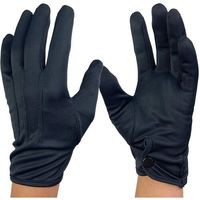 ウインセス WINCESS 礼装用手袋 黒 ナイロン ホック付き M (12双入) 3005-BK-M-12P 1袋(12双)（直送品）