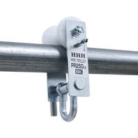 スリーエッチ HHH パイプトロリー ストッパー付き PR250BK 1台 685-2060（直送品）