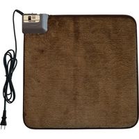 千住 TEKNOS 45×45ミニマット (強弱切替) ブラウン「発熱素材」 EC-K411H 1セット(15台) 686-6130（直送品）