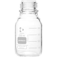 柴田科学 SIBATA プロテクトプラスコートねじ口びん びんのみ 250mL 10入 017580-250A 1箱(10本)（直送品）