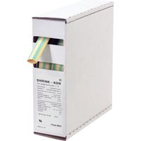 シュリンクコン 熱収縮チューブ Shrinkーkon(シュリンクコン)一般用ボックスタイプ アース色(黄/緑) GYS500-E-D 1巻（直送品）