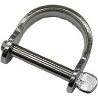 水本機械製作所 水本 ステンレス ワイド板シャックル 長さ23mm内幅25mm A-3128 1個 689-1898（直送品）