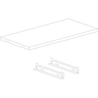 SANSHIN スリム棚板ラック スリムイーラック追加棚板セット W1550×D625用 EBSHS562-FMW0 1セット(1枚)（直送品）