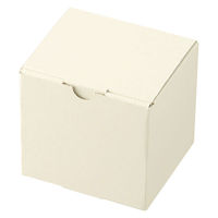 ヘッズ 無地オフホワイトギフトボックス-5 外寸：W123×D105×H115mm MOW-GB5 1袋（10枚入）