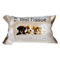 昭和紙工 昭和ペット用ウエットティッシュ70枚3個パック 4957434010777 1セット(3P×12)（直送品）