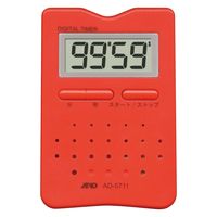 【アウトレット】エー・アンド・デイ デジタルタイマー レッド AD5711RE 1個