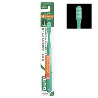 ガム デンタルブラシ #407 先細毛 4列コンパクト ふつう サンスター GUM 歯ブラシ ハブラシ はぶらし